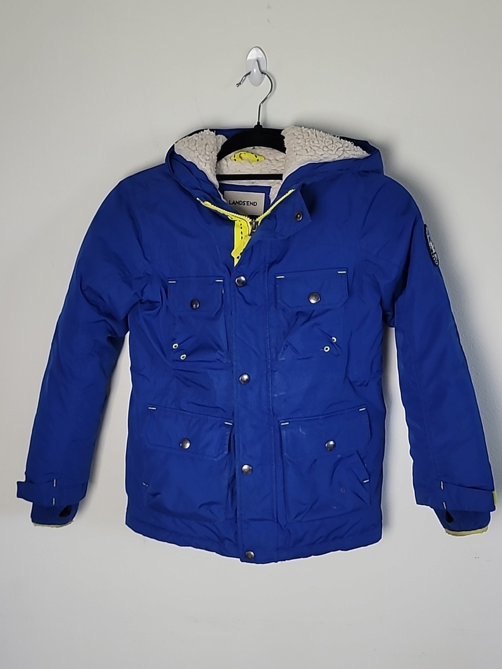 LAND'S END Down Filled Hooded Coat Jacket 5/6